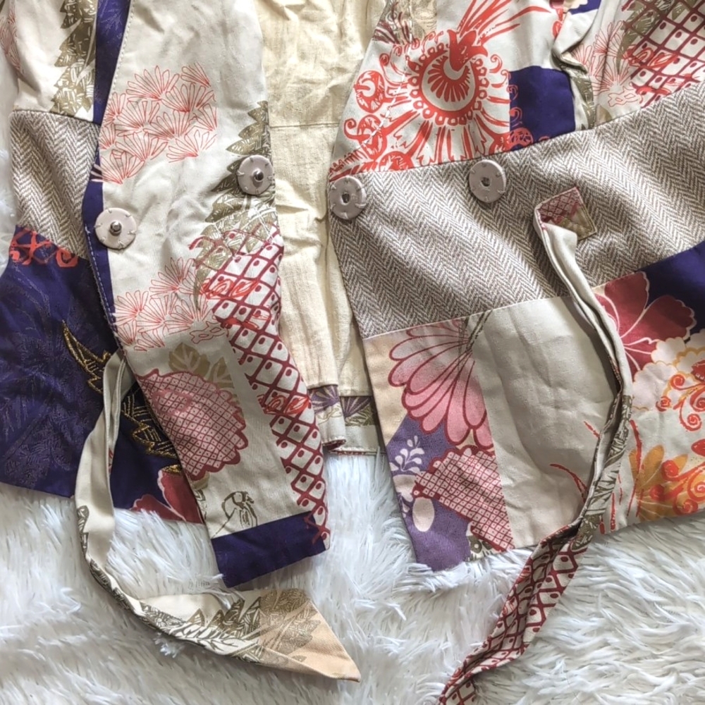 Anthropologie Elevenses Patchwork Iced Juniper Blazer Jacket Size 8 - Picture 12 of 16